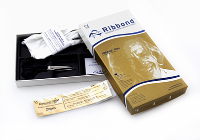 Ribbond 2mm THM - Материал стоматологический д/шинирования с ножницами (1шт х 22см) , лента сложного плетения